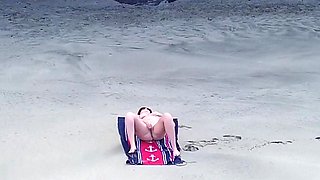 Sensual Nude Beach Goddess Captured by Drone - Ultimate Aerial Beauty