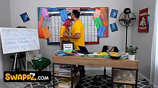 Sneaky teenies: jazmin luv & Aubree Valentine trick their stepdads to win in desire football, pt. four