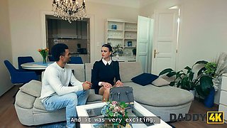 DADDY4K. SLUTTY WEDNESDAY IS CHEATING on her BF WITH BIG BLACK COCK