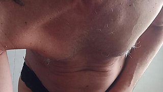 Lady dancing in black.