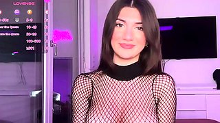 Big boobs webcam slut toys her asshole