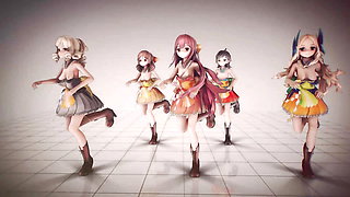 Mmd R-18 Anime Girls Sexy Dancing (clip 43)