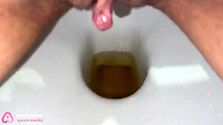 Amelia Queen POV: Close-Up Pissing in Panties & Pads - Wet Pussy Compilation in 4K!