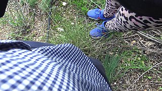 Horny Stepson Cums Inside My Mouth in Park