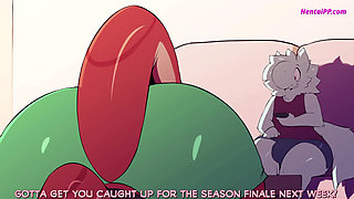 Slayed by the Snake - Hard Pussy Creampie In Cowgirl ( Cartoon )