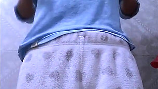 Indian College Girl Fingering Deep Pussy and Show Asshole with Sexy Body at a Bathroom