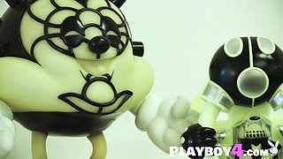 Big natural jugs mom posing outdoor