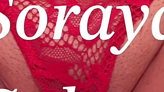 Blonde with Huge Ass Showing off Her Buttocks with Her Little Panties