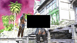 Helping Pirate Ganthar to Relax in Booty Bay by Giving Sloppy Blowjob