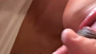 Girlfriend gives amazing head and swallows