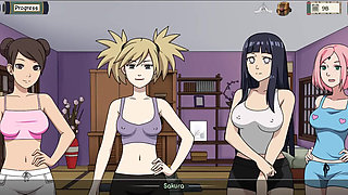 Kunoichi Trainer - Naruto Trainer v0.23.1 Part 126 Girls Party Strip and Sex Poker! by Loveskysan6
