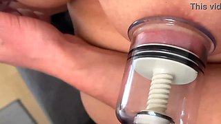 Pierced Nipples Strong Sucking by Strong Plump