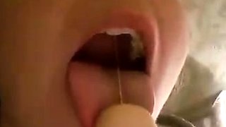 Independent Teen brunette girl toying pussy outdoor