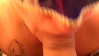 Beautiful French Babe Sucks a Big Cock