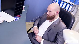 Sexy Secretary Izzy Mendosa Consoles Depressed Employee