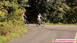 Let me Ride you in my Room! Sporty 18yo Dakota Doll & Alison Lip at ClubSweethearts