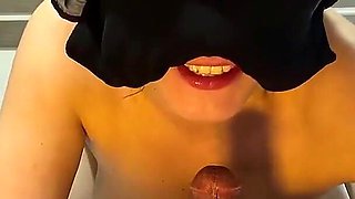Beautiful Russian MILF Riding on Face and Giving Deep Throat Blowjob Like Mia Khalifa