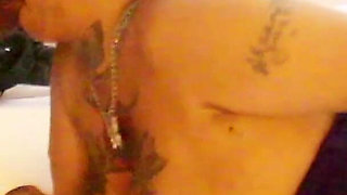 Lucky Gurl Show N Tell - Big Titty Ebony MILF Gets Wet, Spanked and Fucked