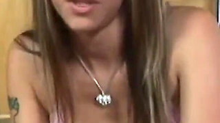 Lovely teen blows big dick in POV