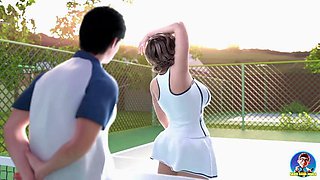 My beautiful tennis partner - Apocalust ep 2 - Big boobs and big ass - Hentai Game