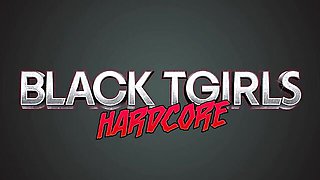 Tgirl blowjob action with prurient escort from Black TGirls