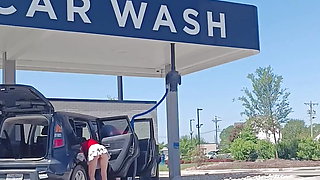 Haybabe at the Carwash