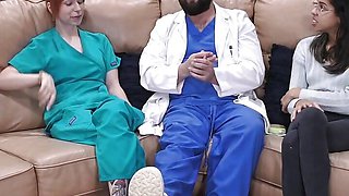 The Cum Clinic Extraction #10 - Doctor Tampa Treated By Female Doctor & Nurse