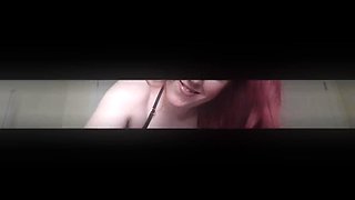 Latex slut solo anal masturbation