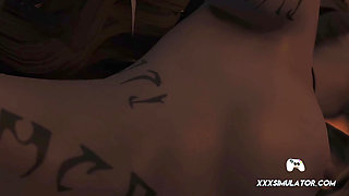 3D MILF Takes a Rough Pounding & Climaxes Loud on the Floor