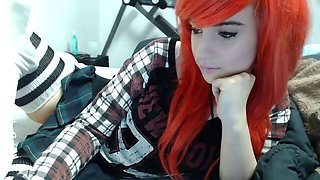 Petite amateur redheaded teen pisses and sucks cock