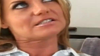 Blonde milf slut fucked by a black cock