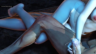 Beauty Pixelated Beauty with Dangerous Curves - 3D Animation Hentai