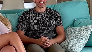 Horny Cuckold Husband Jerks off Watching Hotwife Luisa