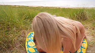 Beach 69 Fun: Ivey Passion Sucks BBC Under Palm Trees