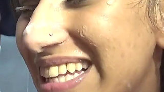 Three Stunning Chicks Sharing Ever Cock in the Room