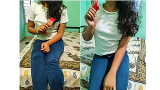 Desi Mili Bhabi Hot Stepsister Fucks Stepbrother for Chocolate - Hindi Dirty Talk Sex