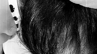 The Pictures Black and White She Sucks That Cock with All Her Fucking Might Cum Guzzler