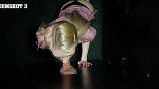 Celestina Blooms, hot blondie, sucks bbc through gloryhole
