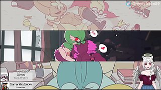 Pokemon eeveelutions, big ass, furry animation