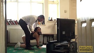 Humiliated british skank dickriding cowgirl