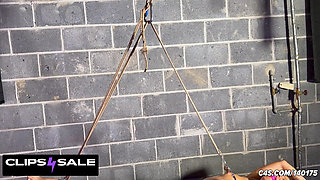 Rack'd Oily Bondage: BDSM Nipple Clamp Play