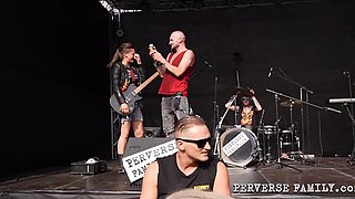 Wild Outdoor Orgy at Rock Festival with Hardcore Rough Play