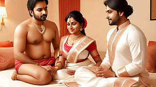 cute saree bhabhi gets naughty with her devar for rough and hard anal sex after ice massage on her back in Hindi indian sex