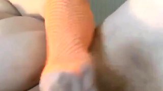 Striptease Bouncing My Big Pussy Pleasuring My Pussy with Wand and Dildo