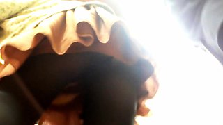 Amateur coeds voyeur fucking in public place