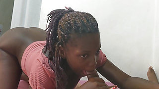 Big Ass Freaky College Sexy Ebony Thick Girl Fucking and Sucking a Big Dick Dread Head Slut - Jhodez