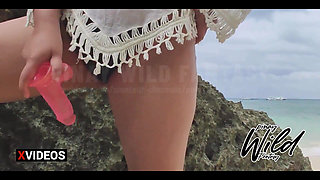 Horny Pinay Wife Masturbates Outdoor and Played with Her Dildo on a Public Beach Pinay Viral Boracay Scandal