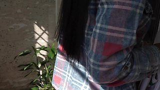 Brunette Ukrainian Hoe's Fuck Sesh in The Kitchen