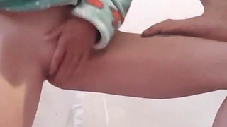 Two Skinny Girlfriends Do Gymnastics and Masturbate at the Same Time