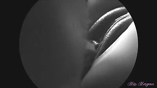Stepbrother fucks tight pussy close-up creampie - Miss Margaux